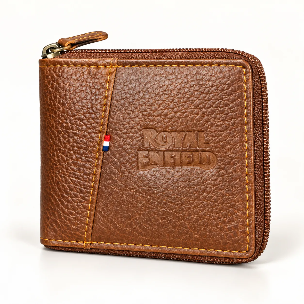 Rugged Zip-Around Leather Wallet with Quick Pocket - view 2